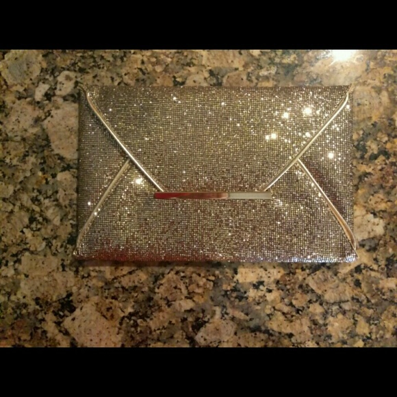 XXII Handbags - XXII gold glitter envelope clutch